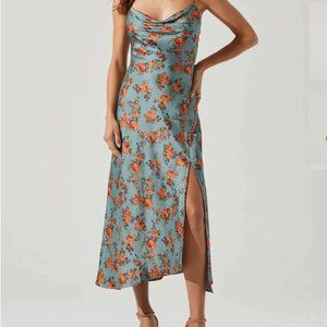 ASTR Gaia Floral Midi Dress